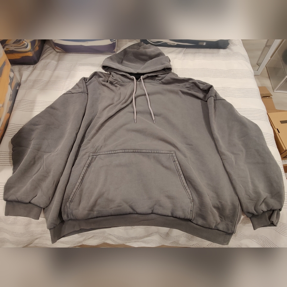 Yeezy Gap Pullover Hoodie - Dark Gray - Size  XL - Los Angeles Archive
